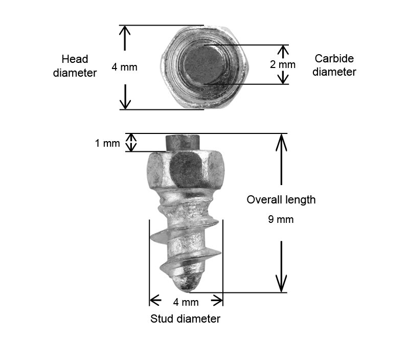 iGrip Skruvdubb (ST) 8mm (gympaskor / lparskor)