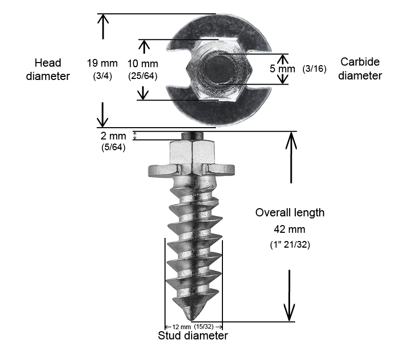 iGrip Skruvdubb (SS) 41 mm