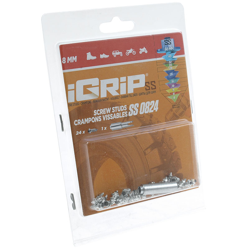 iGrip Skruvdubb (SS) 8 mm (stövlar och kängor)