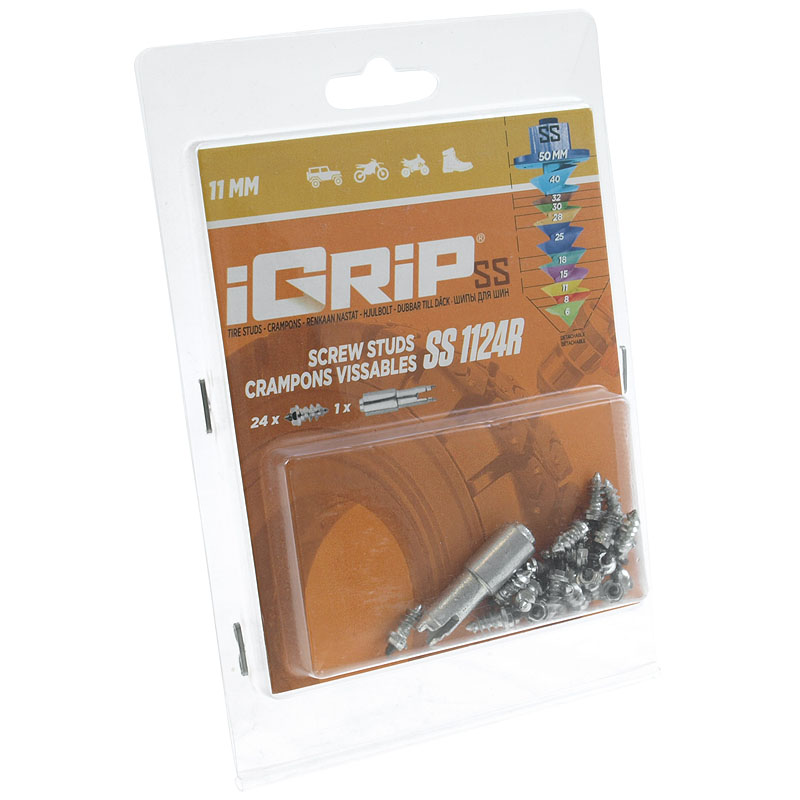 iGrip Skruvdubb (SS-R) 11mm (kängor / väldigt halt underlag)